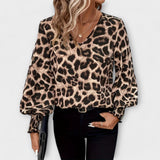Stylna bluza z leopardjim vzorcem