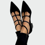 Karolína AbsolutnoElegantne Špičaste Čevlje Z Trakom