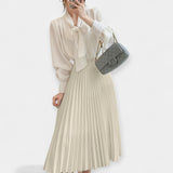 Veronika - Dolga plisirana satenska krila