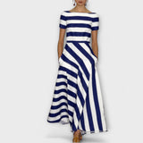 Janell - Pruge Maxi Obleka