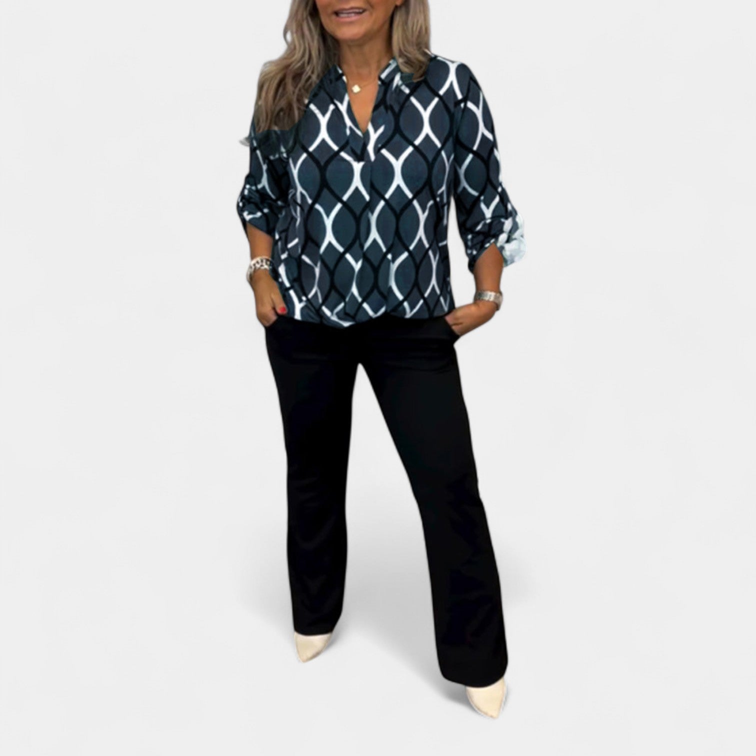 Petra – Bluza z grafičnim vzorcem