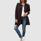 Martina - Klasičen oversized plašč s gumbi