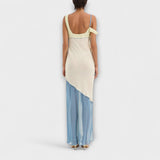 Alora - Midi obleka Thames z detajli vložkov