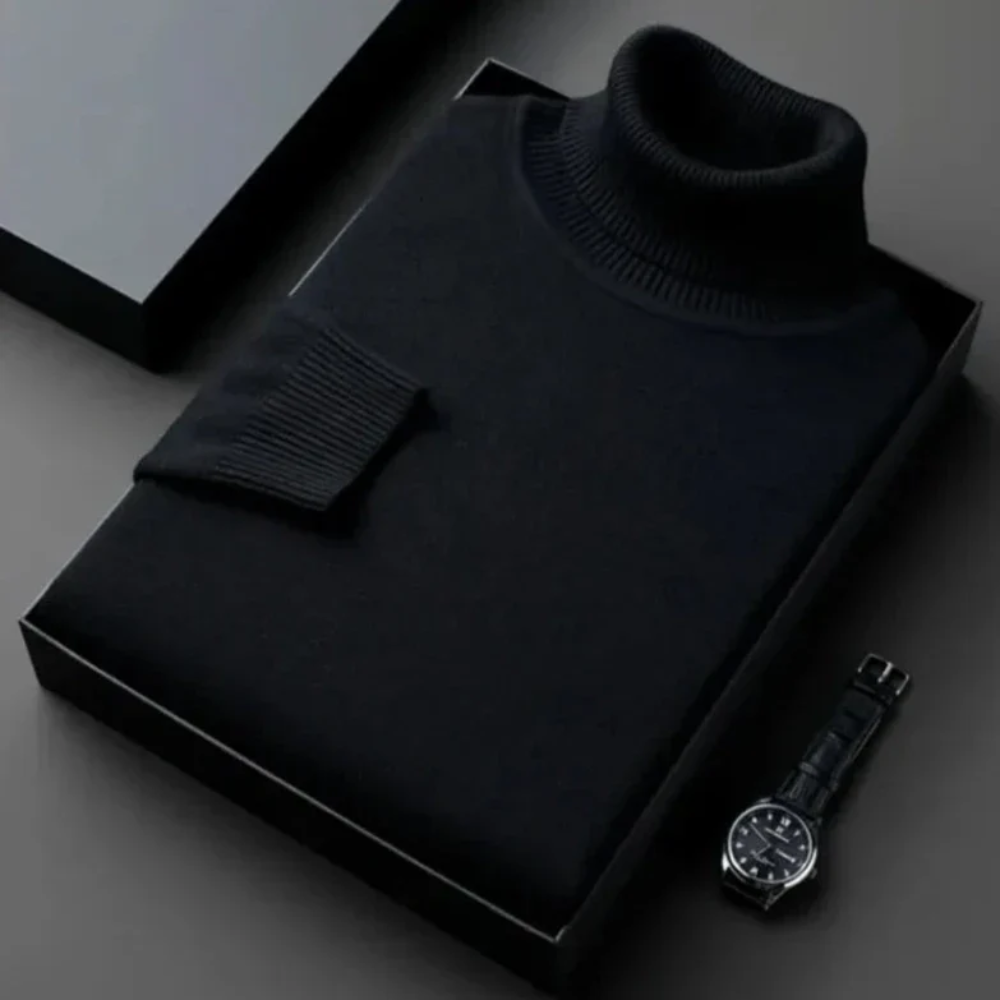 Kašmir pulover z visokim ovratnikom Alioth