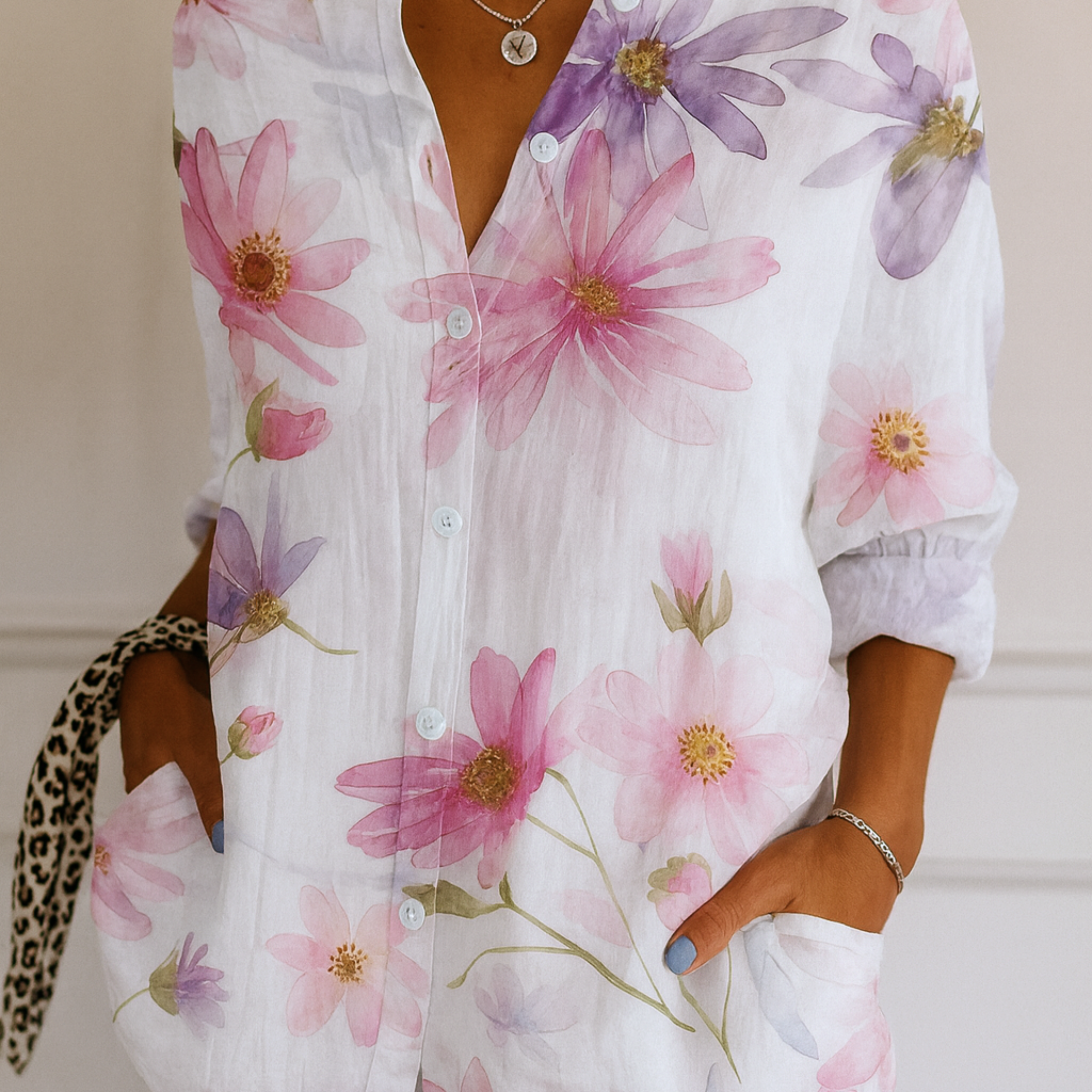 Astra | Barvita vzorčasta bluza