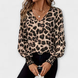 Stylna bluza z leopardjim vzorcem