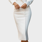 Manja - Eleganten prilegajoč se blazer obleka