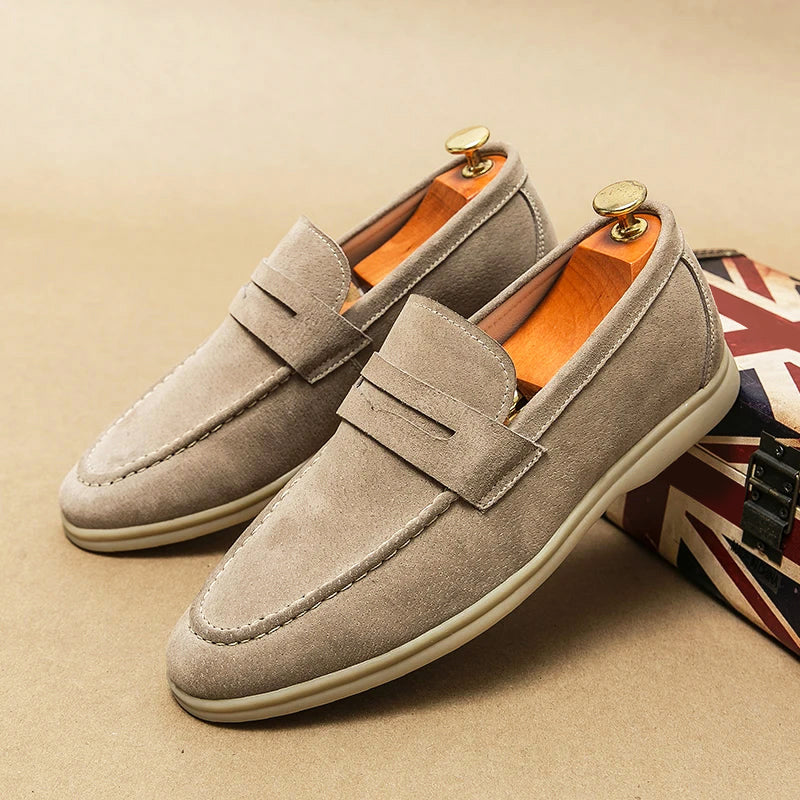 Firenze Chic Nubuck Moccasins