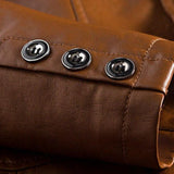 Jonas™ | Usnjena jakna v karamelnem tonu