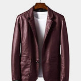 Jonas™ | Usnjena jakna v karamelnem tonu