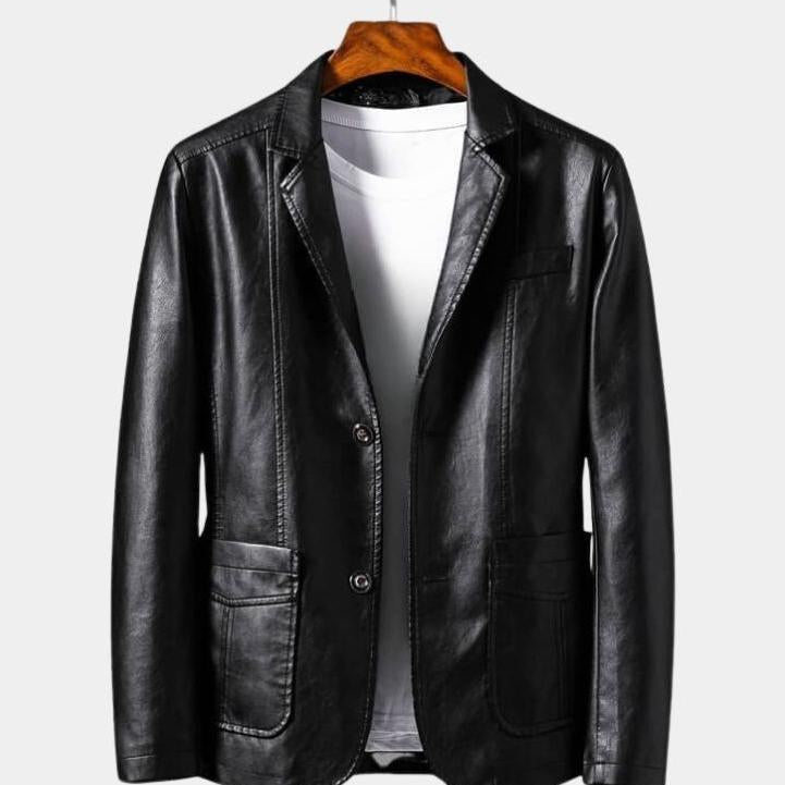 Jonas™ | Usnjena jakna v karamelnem tonu