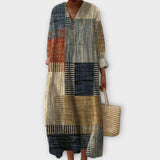 Julie - Elegantna obleka z geometrijskim dizajnom