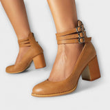 Magdaléna Elegantni Čevlji z Visokimi Petami in Trakom