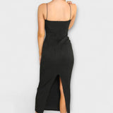 Elegantne brezrokavne maksi obleke z nabiranjem