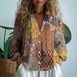 Sofia – Ležerna bluza z naravnim potiskom