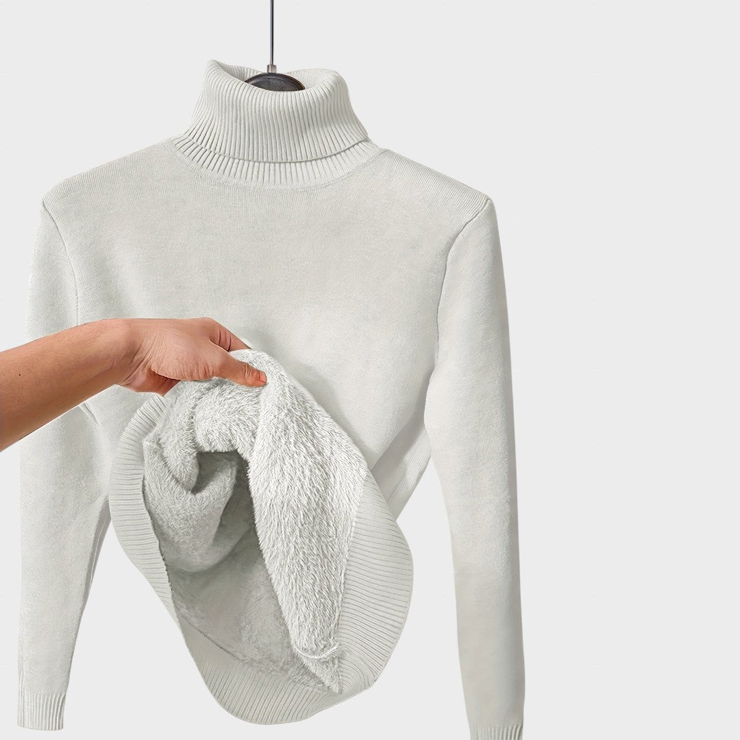 Kaja - Mehka Pulover s Turtleneck Ovratnikom