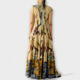 Amara - Oblačilo z naborki in živalskim potiskom