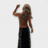 Livia - Maxi obleka z zvezdnatim nebom in batiko