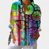 Nika – Poletna bluzica z živahnim potiskom