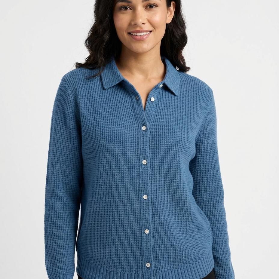 Elena | Klasična pletena jopica iz mehke tkanine