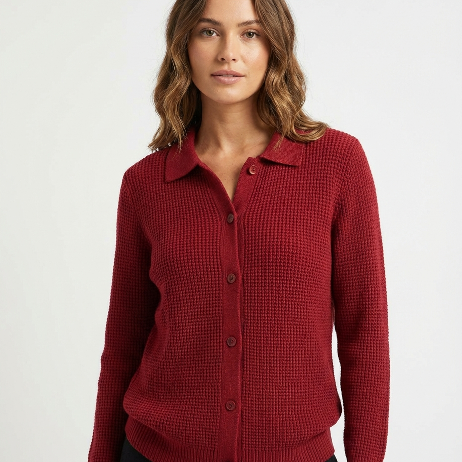 Elena | Klasična pletena jopica iz mehke tkanine